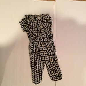 Baby GIRLS JESSICA SIMPSON Geometric Coverall 1 Piece OUTFIT Sz 12 MONTHS romper